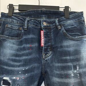 Dsquared2 Distressed Blue Jeans